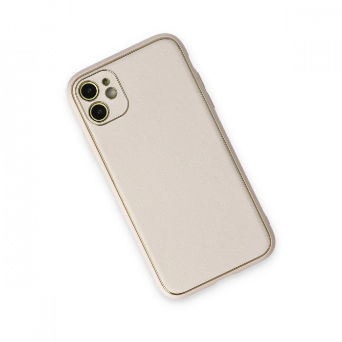 Newface iPhone 12 Kılıf Coco Deri Silikon Kapak