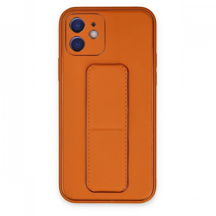 Newface iPhone 12 Kılıf Coco Deri Standlı Kapak
