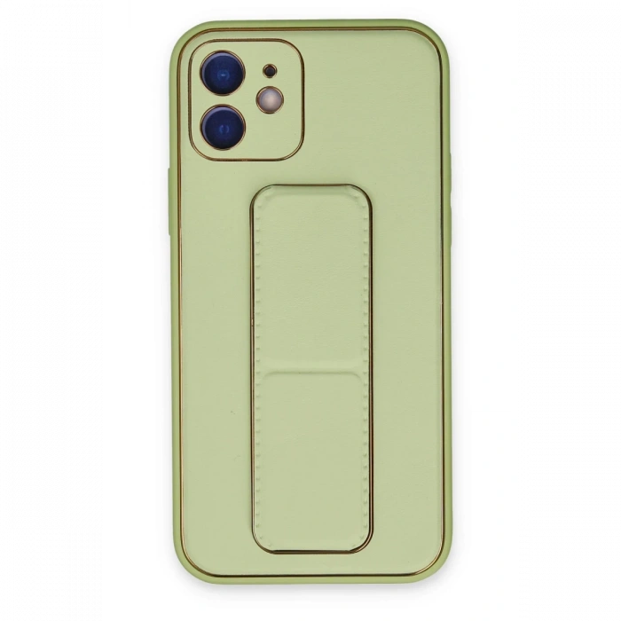 Newface iPhone 12 Kılıf Coco Deri Standlı Kapak