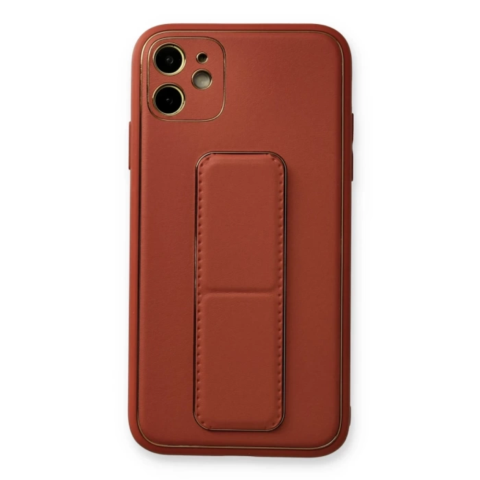 Newface iPhone 12 Kılıf Coco Deri Standlı Kapak