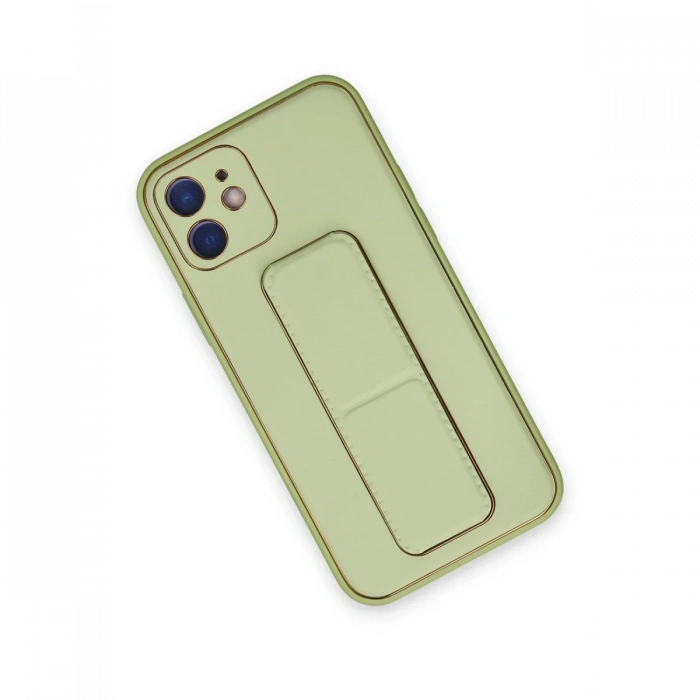 Newface iPhone 12 Kılıf Coco Deri Standlı Kapak