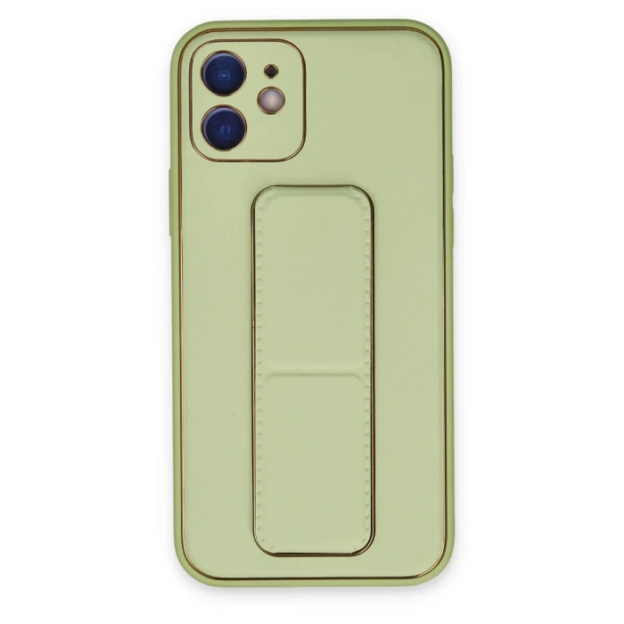 Newface iPhone 12 Kılıf Coco Deri Standlı Kapak