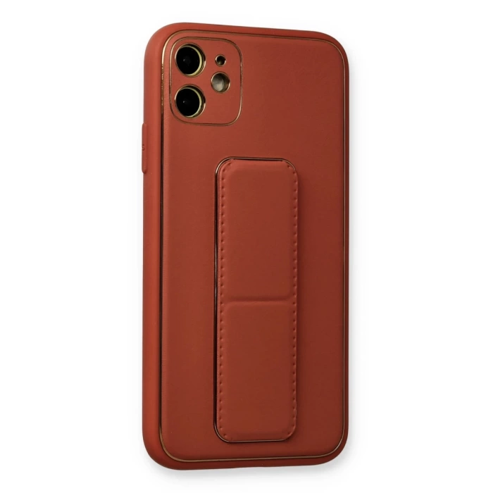 Newface iPhone 12 Kılıf Coco Deri Standlı Kapak