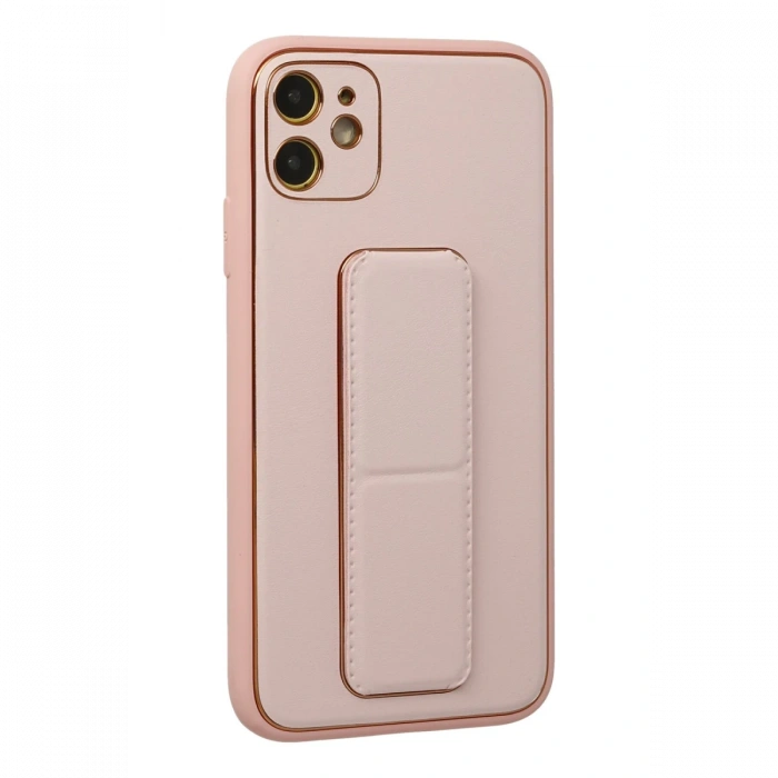 Newface iPhone 12 Kılıf Coco Deri Standlı Kapak