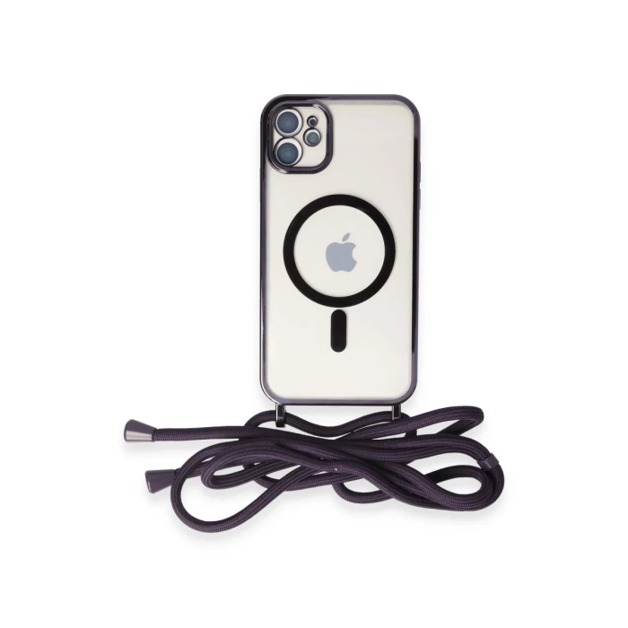 Newface iPhone 12 Kılıf Divo Lazer Askılı Magsafe Kapak