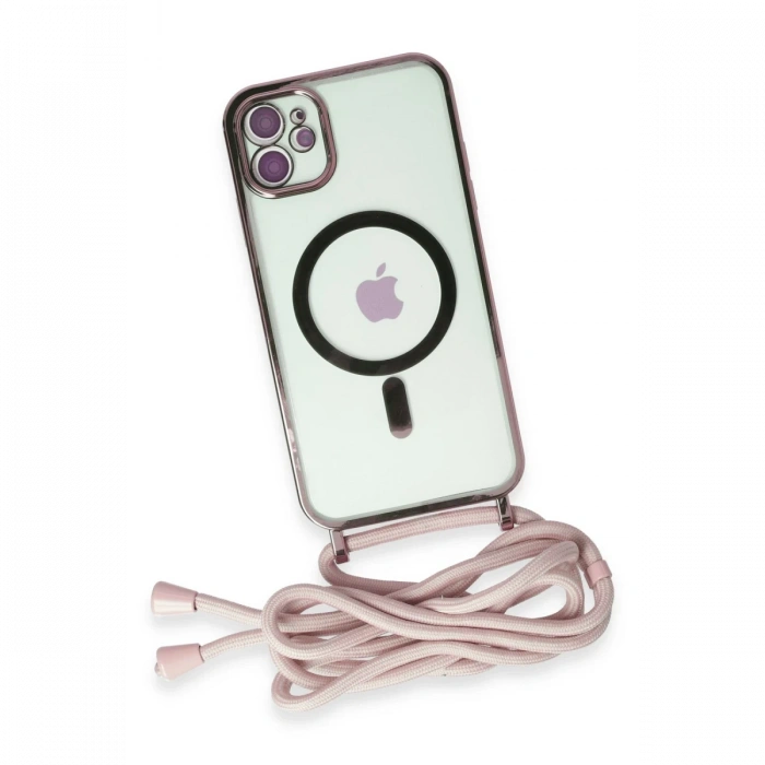Newface iPhone 12 Kılıf Divo Lazer Askılı Magsafe Kapak