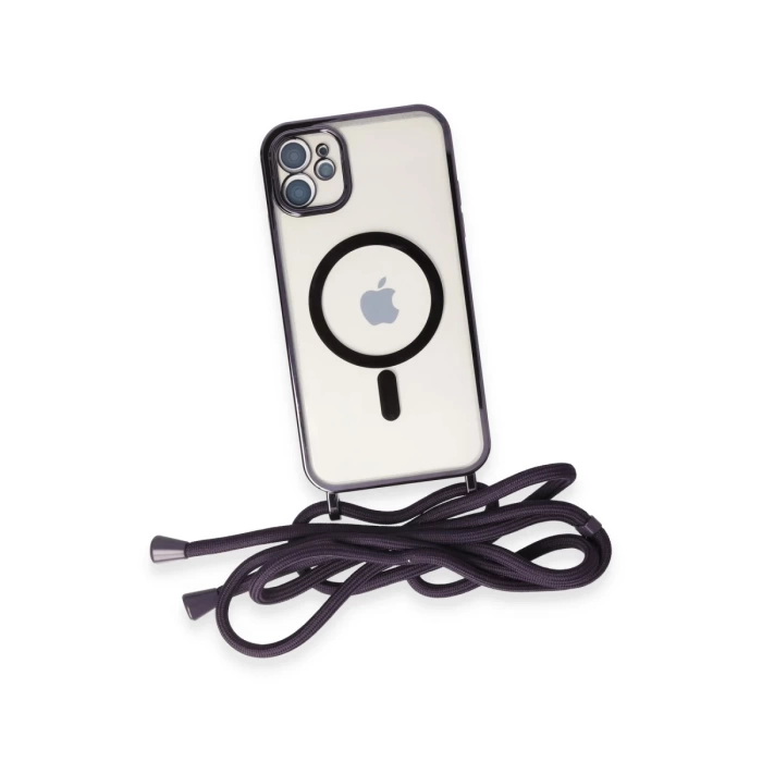 Newface iPhone 12 Kılıf Divo Lazer Askılı Magsafe Kapak