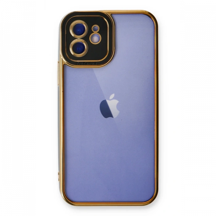 Newface iPhone 12 Kılıf Liva Lens Silikon - Siyah