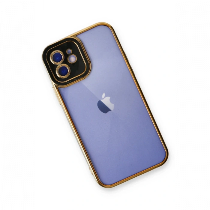 Newface iPhone 12 Kılıf Liva Lens Silikon - Siyah
