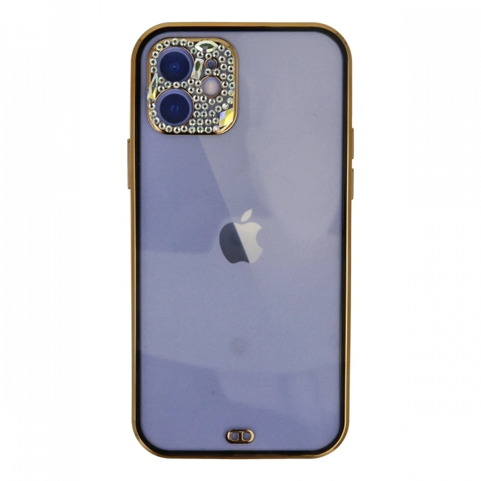 Newface iPhone 12 Kılıf Liva Taşlı Silikon