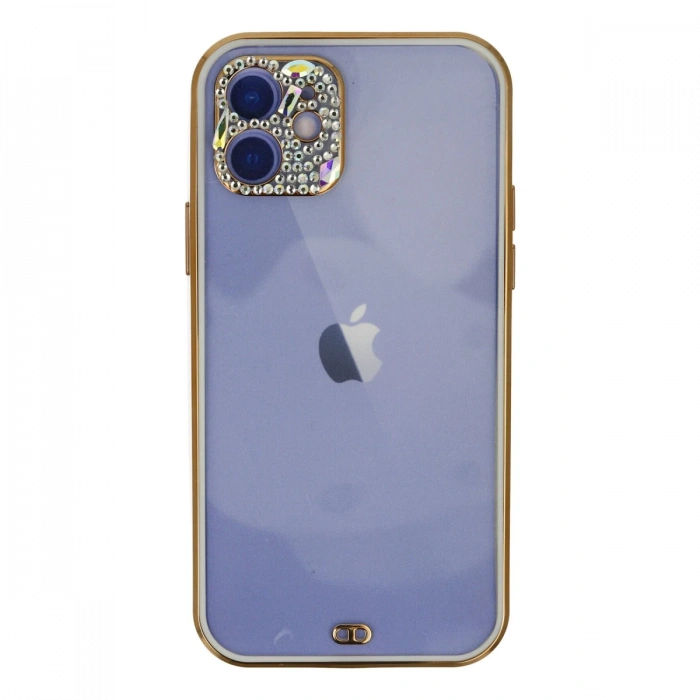 Newface iPhone 12 Kılıf Liva Taşlı Silikon