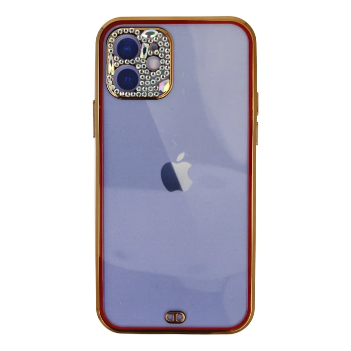 Newface iPhone 12 Kılıf Liva Taşlı Silikon
