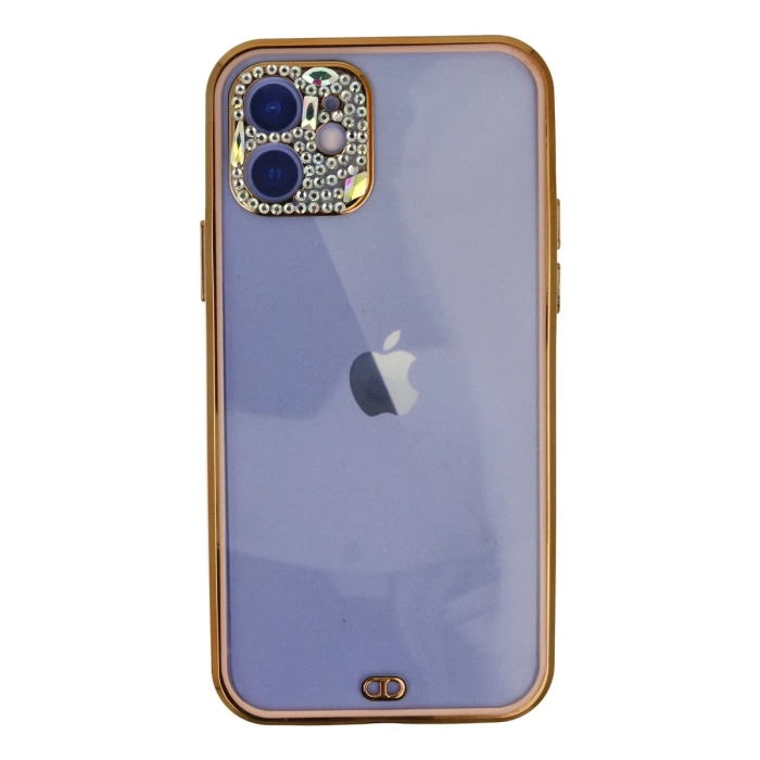 Newface iPhone 12 Kılıf Liva Taşlı Silikon