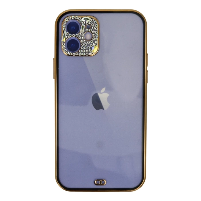 Newface iPhone 12 Kılıf Liva Taşlı Silikon