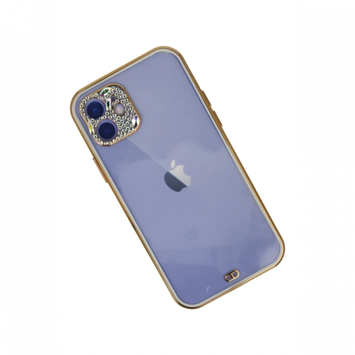 Newface iPhone 12 Kılıf Liva Taşlı Silikon