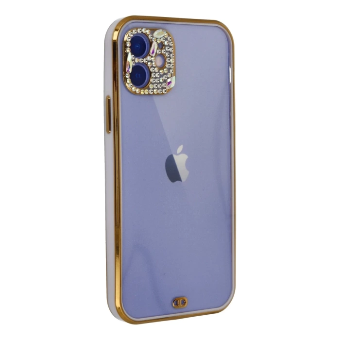 Newface iPhone 12 Kılıf Liva Taşlı Silikon