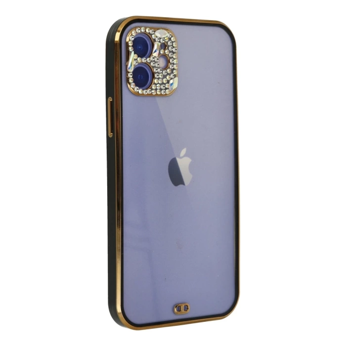 Newface iPhone 12 Kılıf Liva Taşlı Silikon