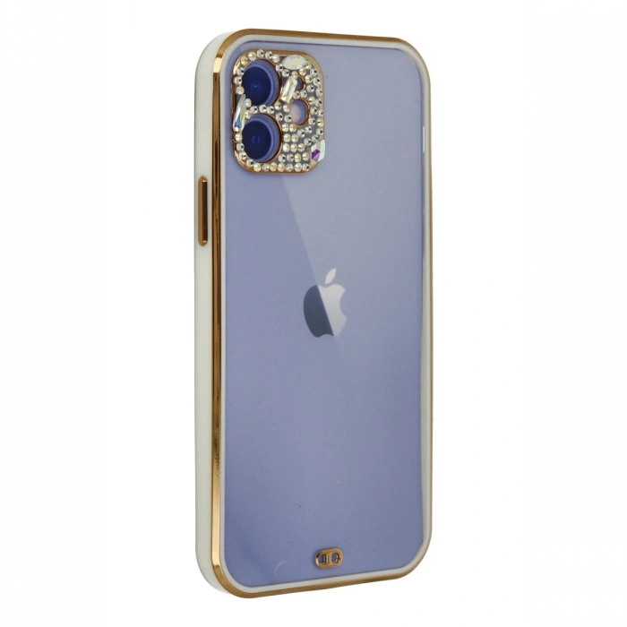 Newface iPhone 12 Kılıf Liva Taşlı Silikon