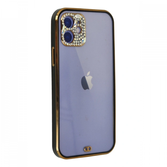 Newface iPhone 12 Kılıf Liva Taşlı Silikon