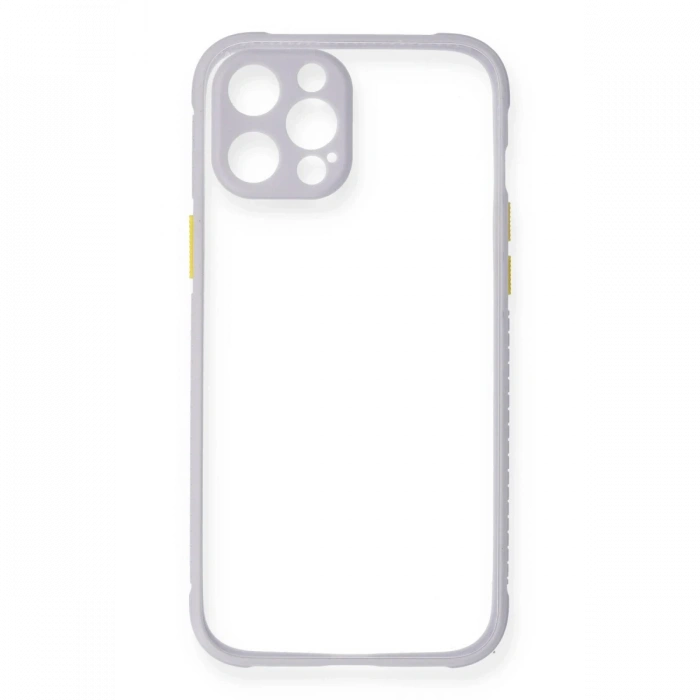Newface iPhone 12 Kılıf Miami Şeffaf Silikon