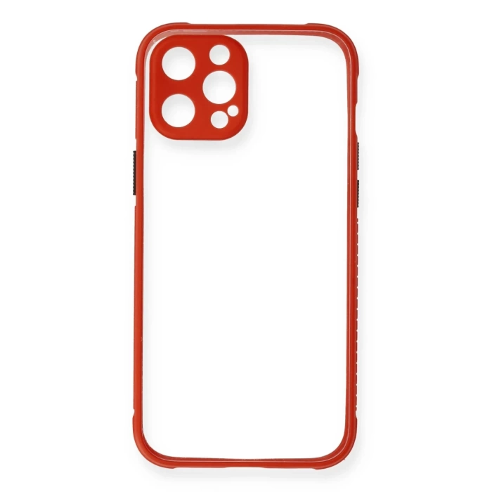 Newface iPhone 12 Kılıf Miami Şeffaf Silikon