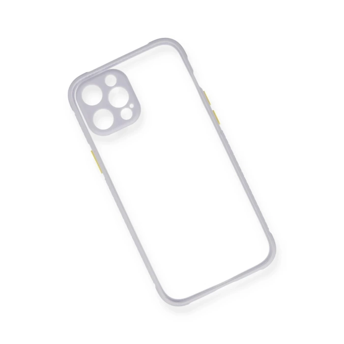 Newface iPhone 12 Kılıf Miami Şeffaf Silikon