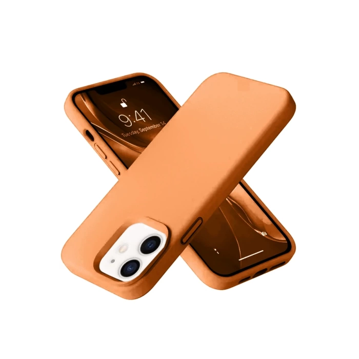 Newface iPhone 12 Kılıf Nano içi Kadife Silikon