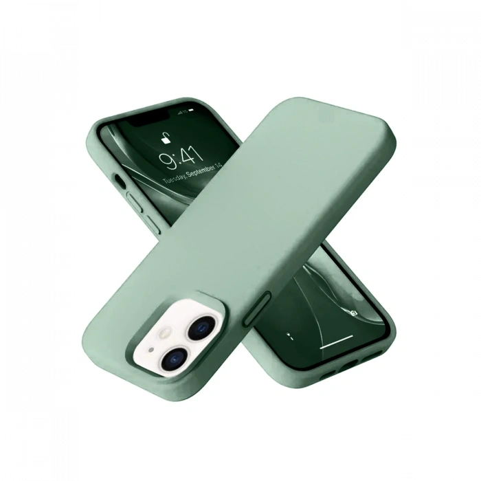 Newface iPhone 12 Kılıf Nano içi Kadife Silikon