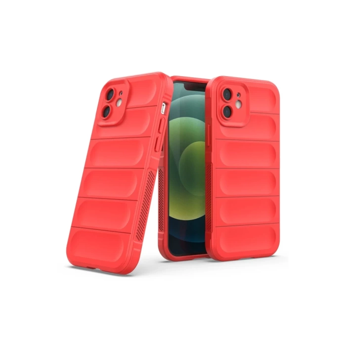 Newface iPhone 12 Kılıf Optimum Silikon - Kırmızı