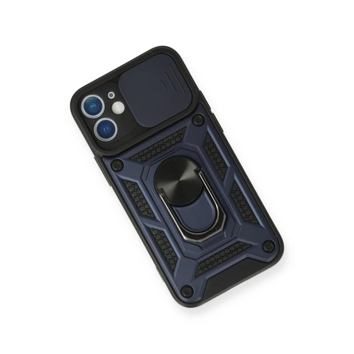 Newface iPhone 12 Kılıf Pars Lens Yüzüklü Silikon