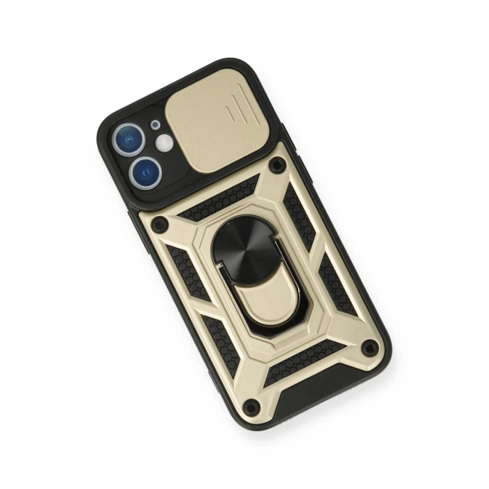 Newface iPhone 12 Kılıf Pars Lens Yüzüklü Silikon