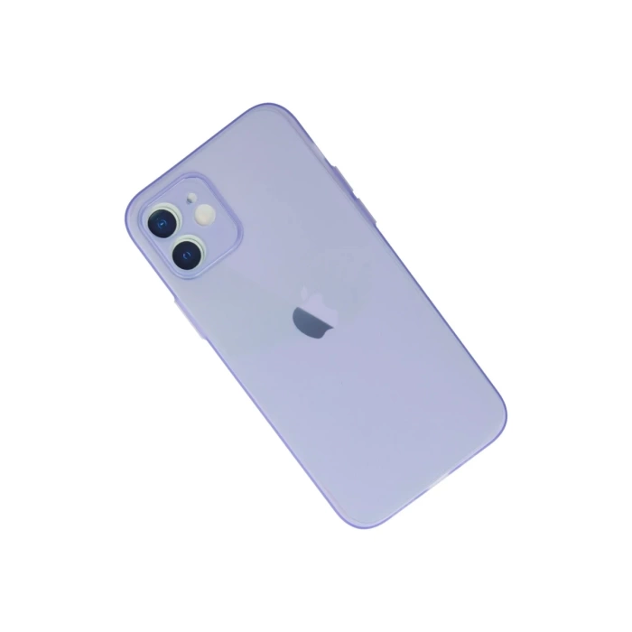 Newface iPhone 12 Kılıf Puma Silikon - Mor