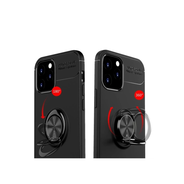 Newface iPhone 12 Kılıf Range Yüzüklü Silikon
