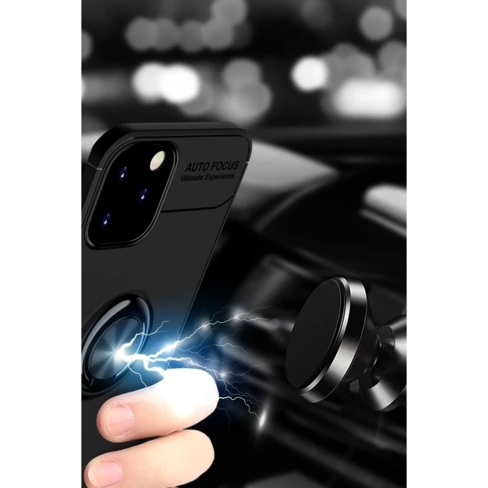 Newface iPhone 12 Kılıf Range Yüzüklü Silikon
