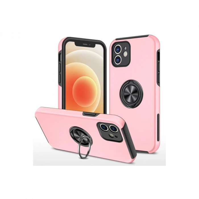 Newface iPhone 12 Mini Kılıf Elit Yüzüklü Kapak