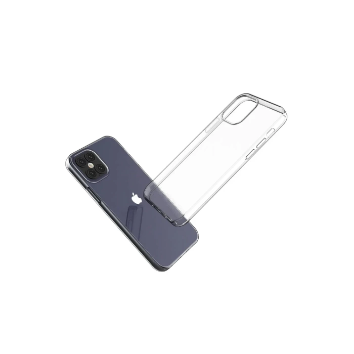Newface iPhone 12 Mini Kılıf Lüx Şeffaf Silikon