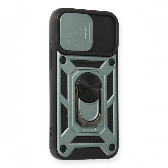 Newface iPhone 12 Mini Kılıf Pars Lens Yüzüklü Silikon