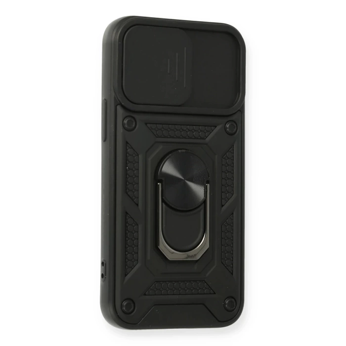 Newface iPhone 12 Mini Kılıf Pars Lens Yüzüklü Silikon