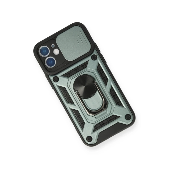 Newface iPhone 12 Mini Kılıf Pars Lens Yüzüklü Silikon