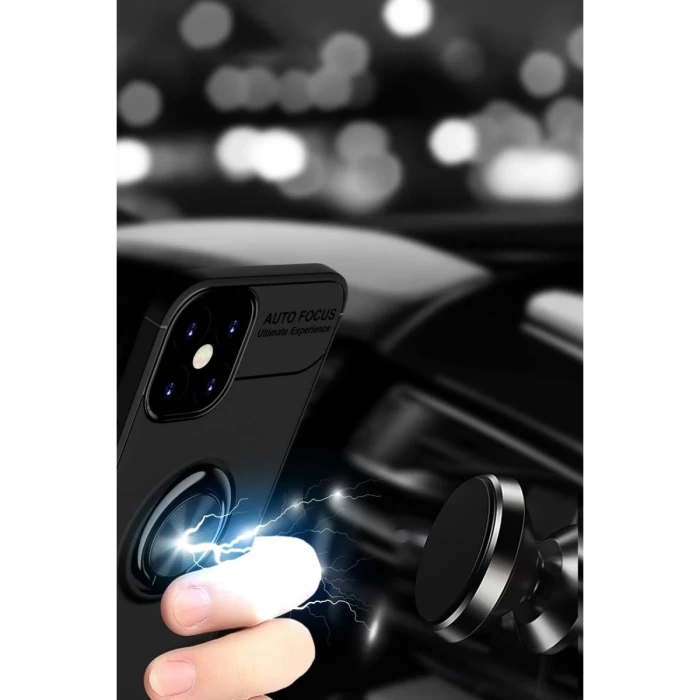 Newface iPhone 12 Mini Kılıf Range Yüzüklü Silikon