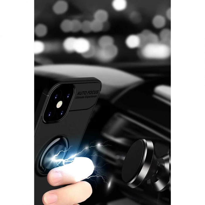 Newface iPhone 12 Mini Kılıf Range Yüzüklü Silikon
