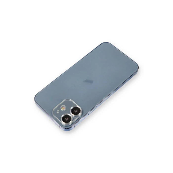 Newface iPhone 12 Mini Metal Kamera Lens Koruma Cam - Gümüş
