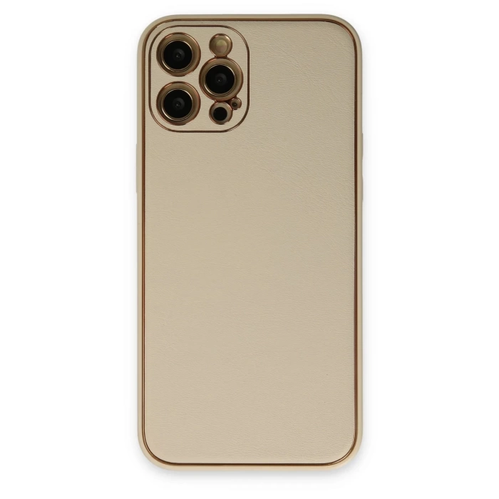 Newface iPhone 12 Pro Kılıf Coco Deri Silikon Kapak