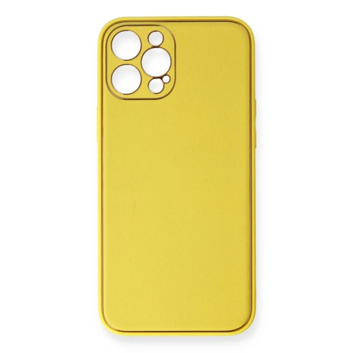 Newface iPhone 12 Pro Kılıf Coco Deri Silikon Kapak