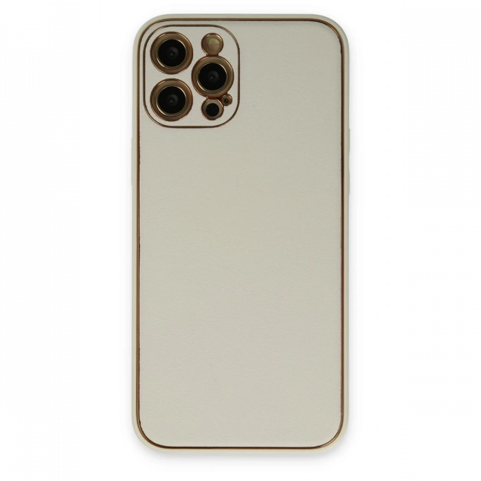 Newface iPhone 12 Pro Kılıf Coco Deri Silikon Kapak