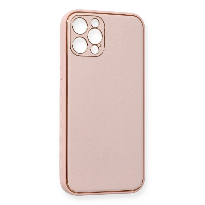 Newface iPhone 12 Pro Kılıf Coco Deri Silikon Kapak