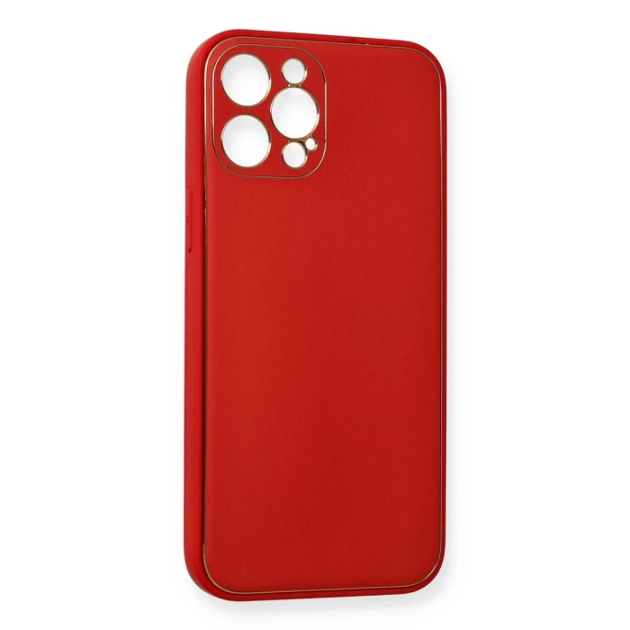 Newface iPhone 12 Pro Kılıf Coco Deri Silikon Kapak