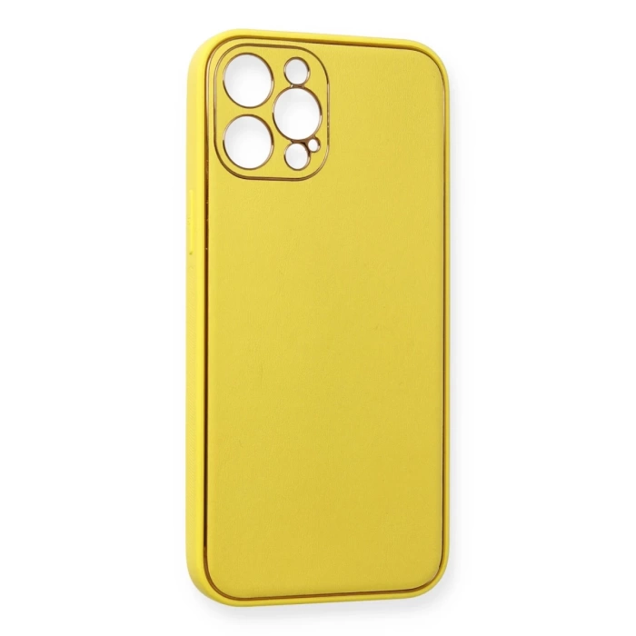 Newface iPhone 12 Pro Kılıf Coco Deri Silikon Kapak