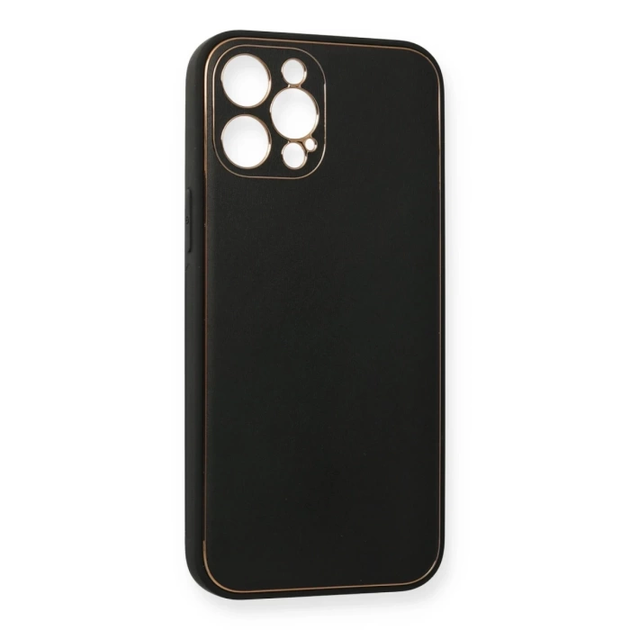 Newface iPhone 12 Pro Kılıf Coco Deri Silikon Kapak
