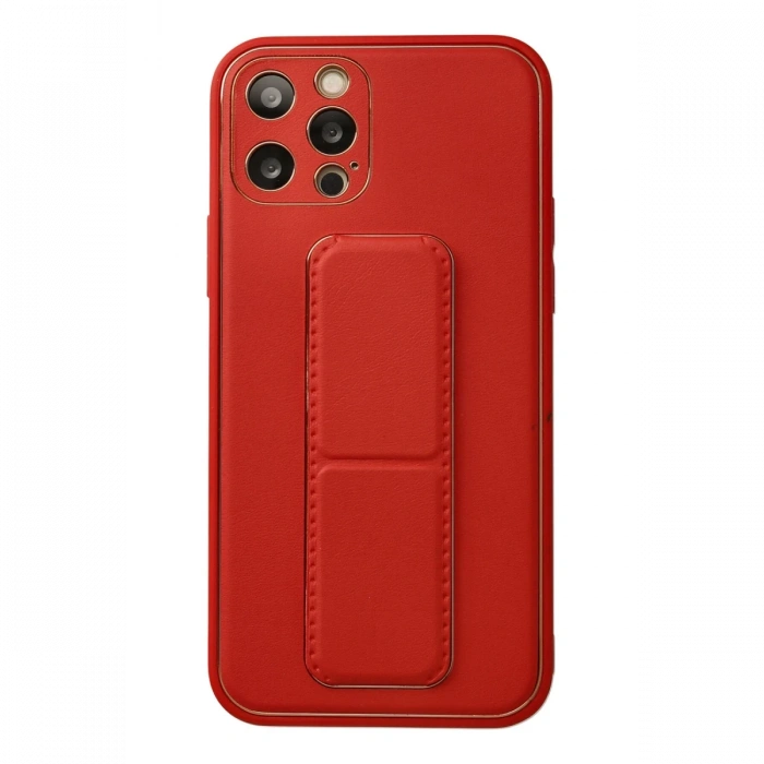 Newface iPhone 12 Pro Kılıf Coco Deri Standlı Kapak
